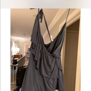 Fluxus Charcoal Ruffled Dress